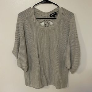 Express open back sweater, medium